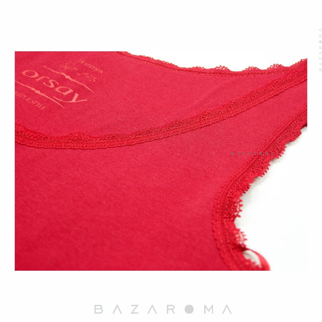 خرید تاپ زنانه قرمز ORSAY مدل OR-lace‌