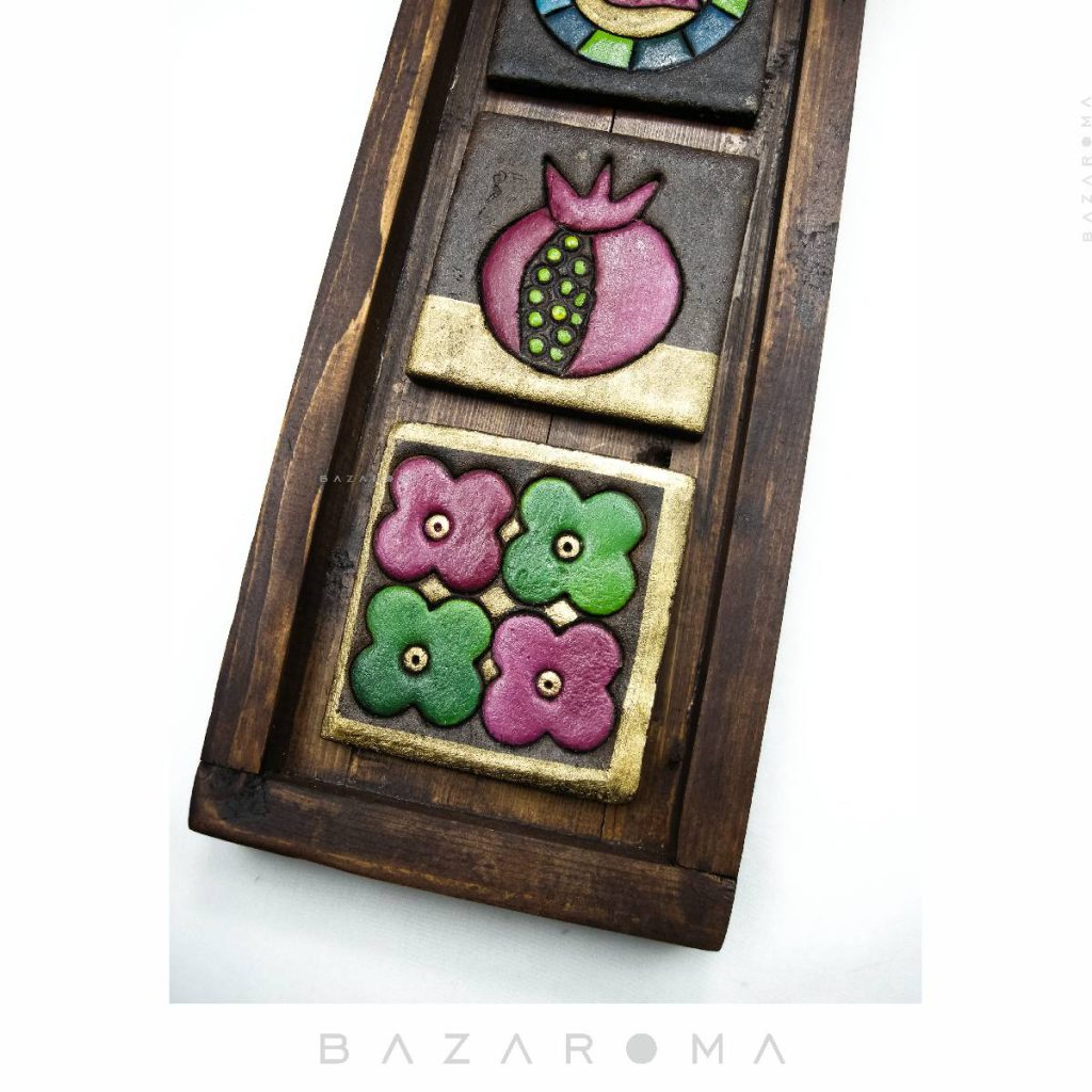 تابلو چوبی دست ساز 5 خشت