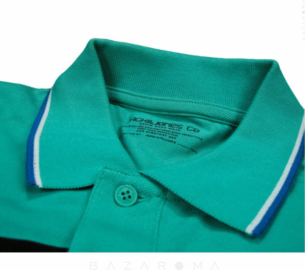 تیشرت مردانه جک اند جونز مدل green polo size L- men t-shirt Jack&jones -bazaroma detail 1
