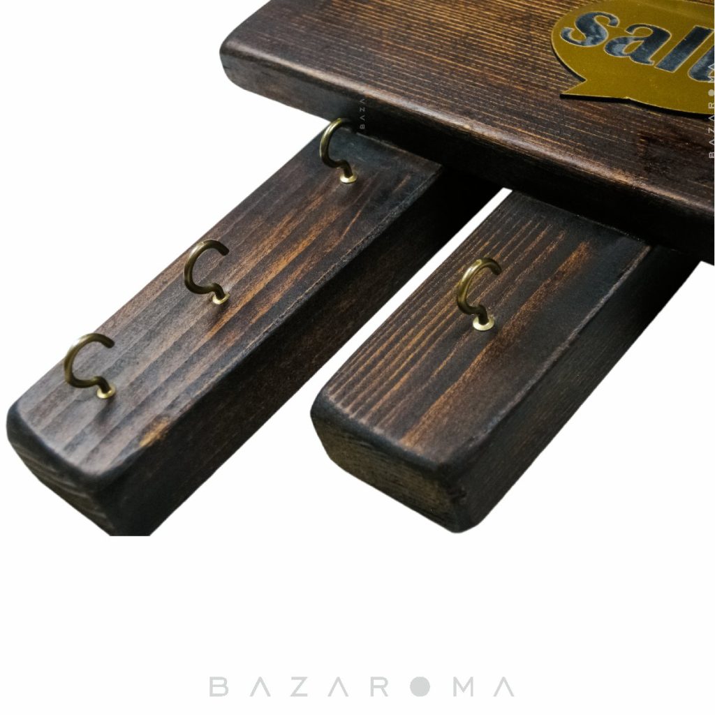 مشخصات جاکلیدی چوبی دستساز روستیک مدل Salut