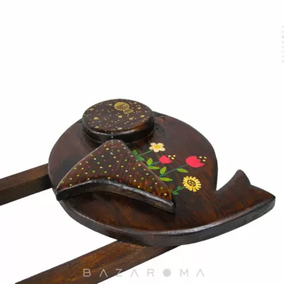 مشخصات ماهی چوبی دست ساز دکوراتیو مدل بژوین بازاروما