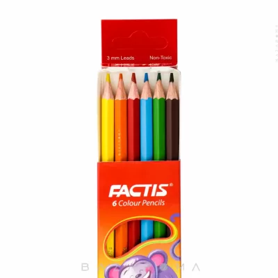 خرید اینترنتی مداد رنگی 6 رنگ فکتیس فروشگاه بازاروما