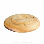 مشخصات و خرید اینترنتی بشقاب چوبی تخت دستساز کد 01 bazaroma
