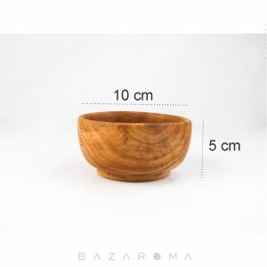 اندازه کاسه چوبی کوچک کد 10 فروشگاه اینترنتی بازاروما