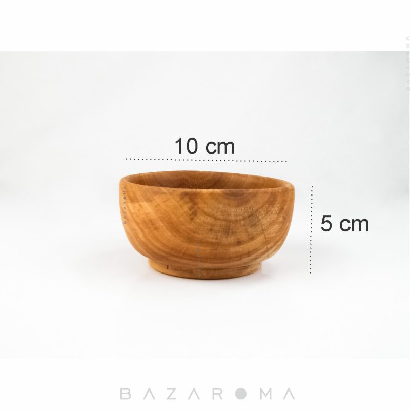 اندازه کاسه چوبی کوچک کد 10 فروشگاه اینترنتی بازاروما