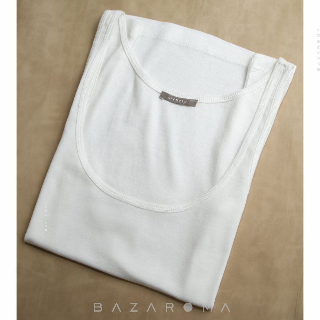 تاپ پنبه ای سفید برند orsay  فروشگاه اینترنتی بازاروما