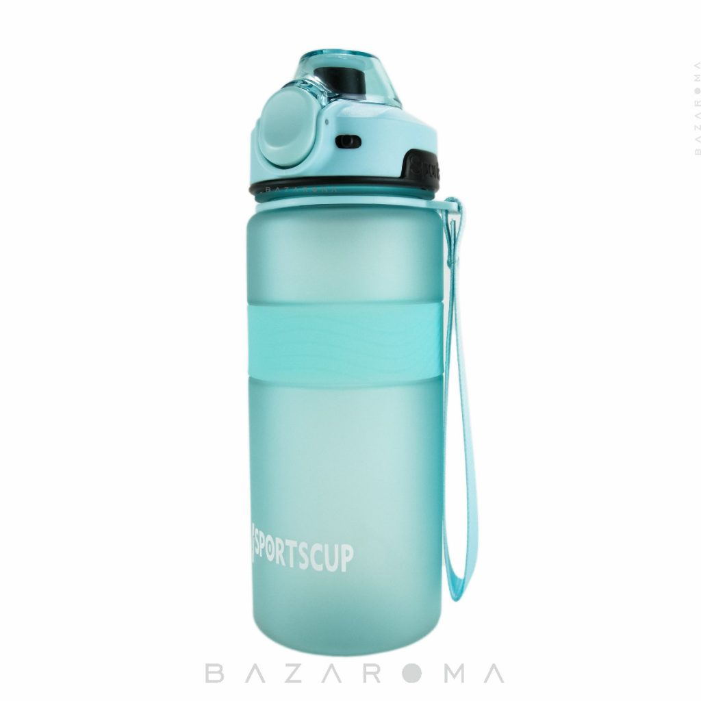 قمقمه ورزشی نشکن برند Sportscup رنگ تیفانی ظرفیت 800 ML