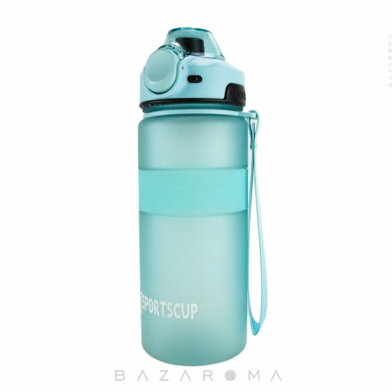 قمقمه ورزشی نشکن برند Sportscup رنگ تیفانی ظرفیت 800 ML