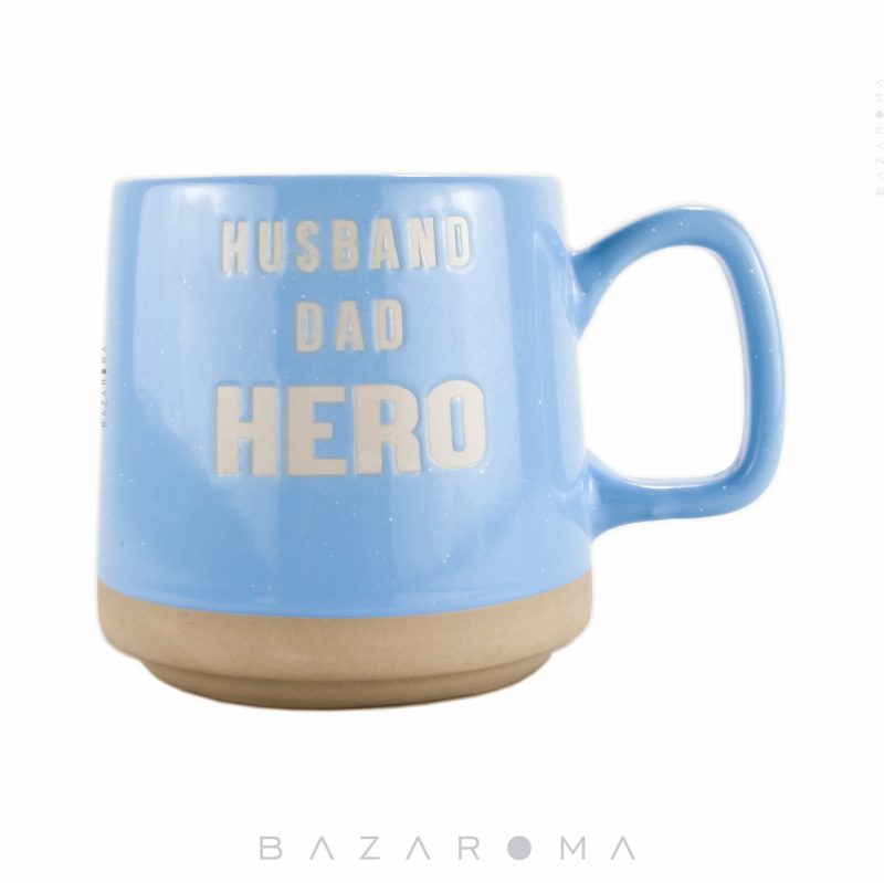 ماگ برجسته Husband Dad Hero آبی