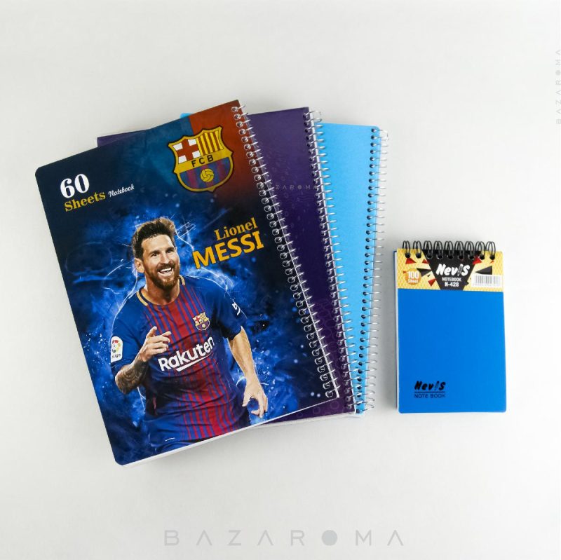 بسته 4 عددی دفتر مشق پسرانه Leo Messi