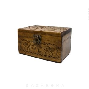 صندوقچه چوبی آینه دار کوچک
