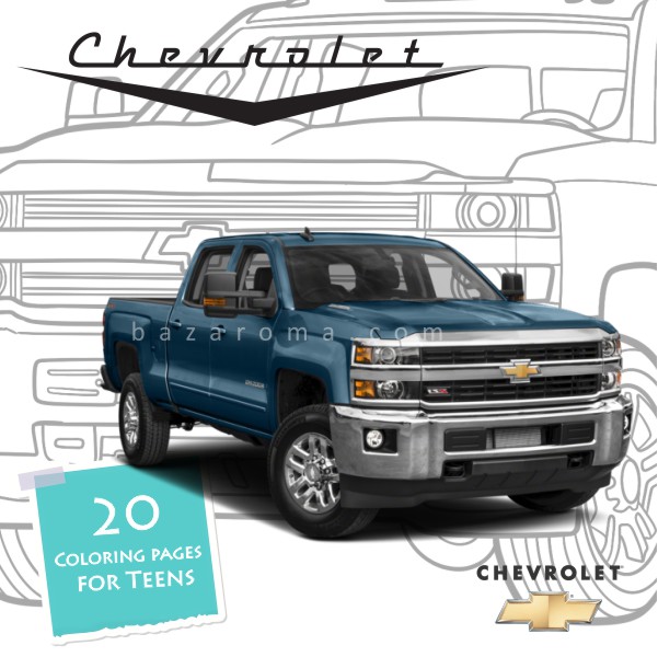 ۲۰ تصویر ماشین شورلت مناسب رنگ آمیزی Chevrolet chevy 20 coloring pages for teens ۲۰ تصویر ماشین شورلت مناسب رنگ آمیزی Chevrolet