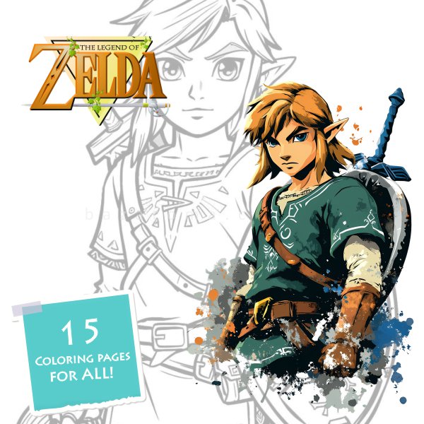 15 zelda coloring ۱۵ تصویر مناسب رنگ آمیزی افسانه زلدا