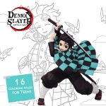 ۱۶ طرح رنگ آمیزی انیمه شیطان کش demon slayer
